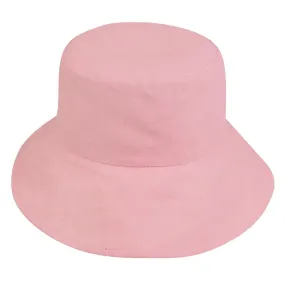 1 Dozen Ponytail Reversible Bucket Caps Hats Ramie Cotton Wholesale Bulk