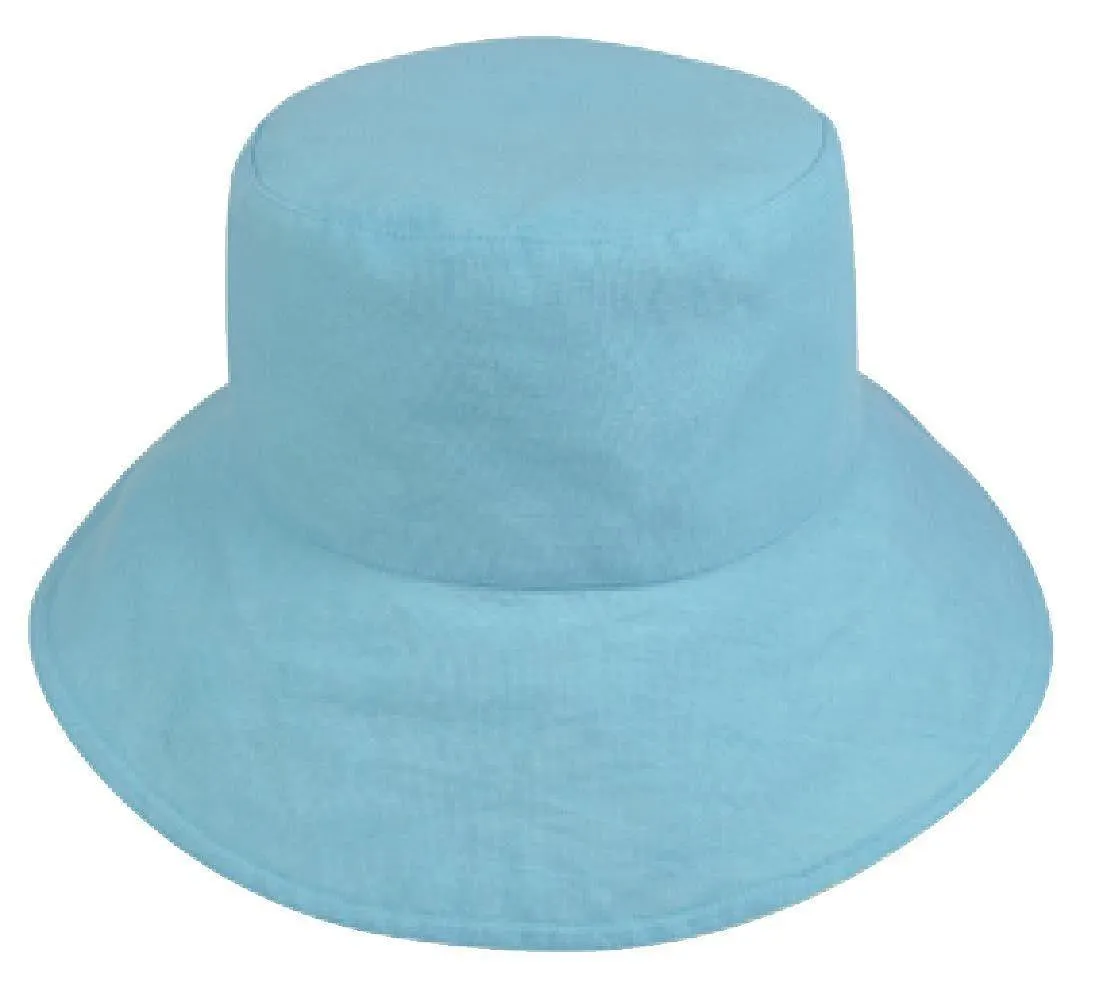 1 Dozen Ponytail Reversible Bucket Caps Hats Ramie Cotton Wholesale Bulk