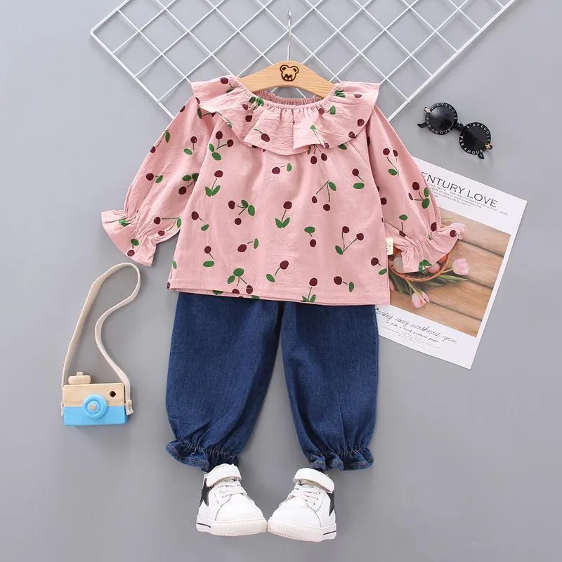 2-piece  Ruffle Top & Pants for Toddler Girl