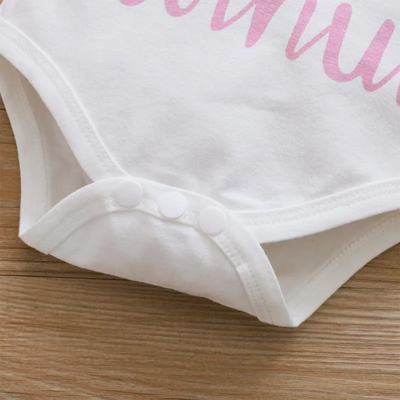 3-piece Romper & Headband & Shorts for Baby Girl