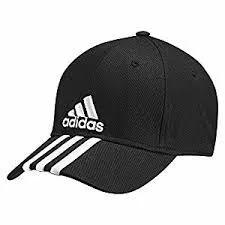Adidas Performance Cap 3 Stripe Black and White