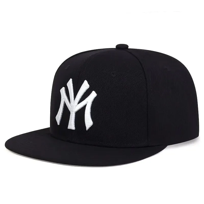 Adjustable Unisex Hip-hop Baseball Cap with Letter Embroidery