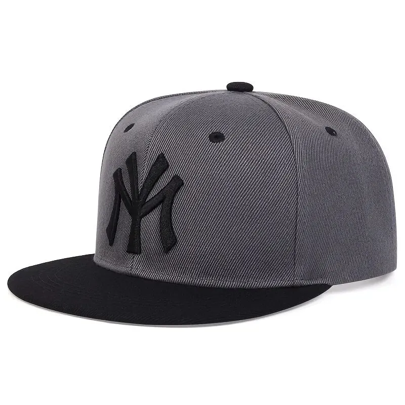 Adjustable Unisex Hip-hop Baseball Cap with Letter Embroidery