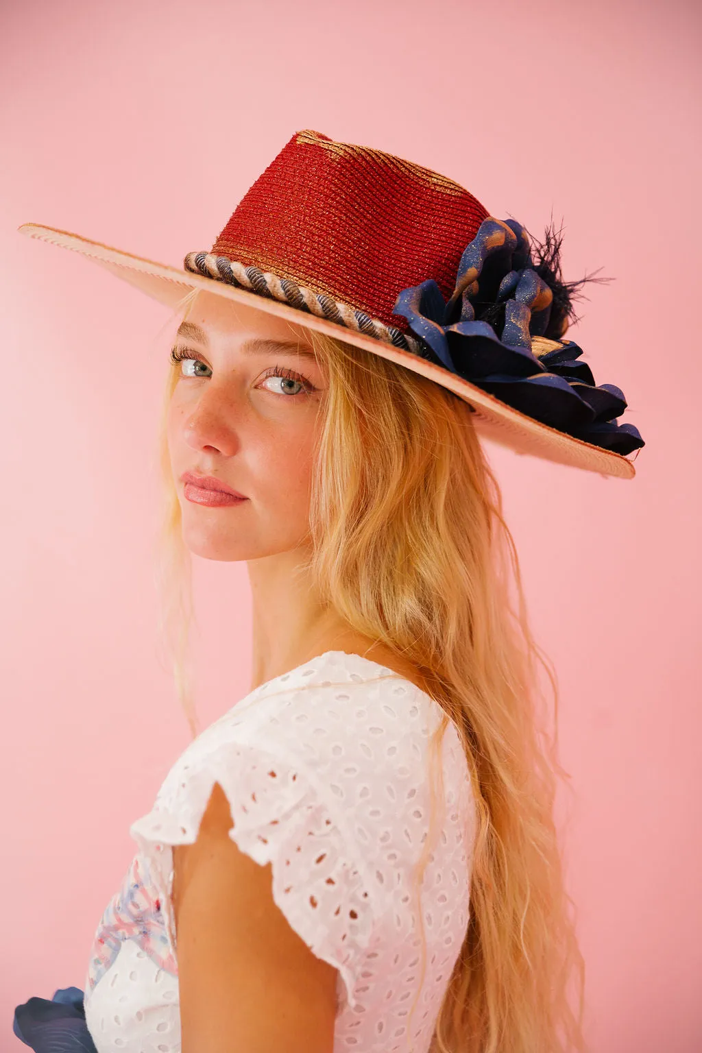 AMERICAN FLOWER SUN HAT