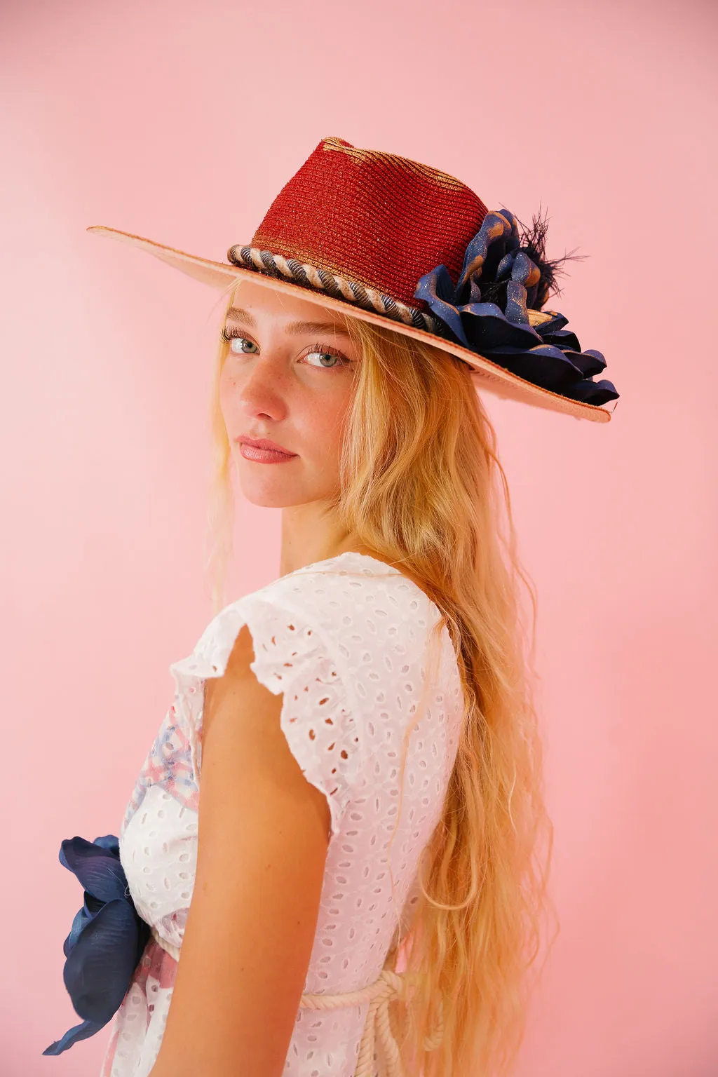 AMERICAN FLOWER SUN HAT