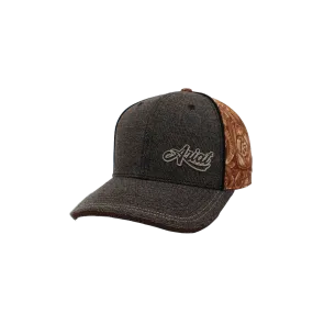 Ariat M&F Grey & Brown Pattern Signature Cap