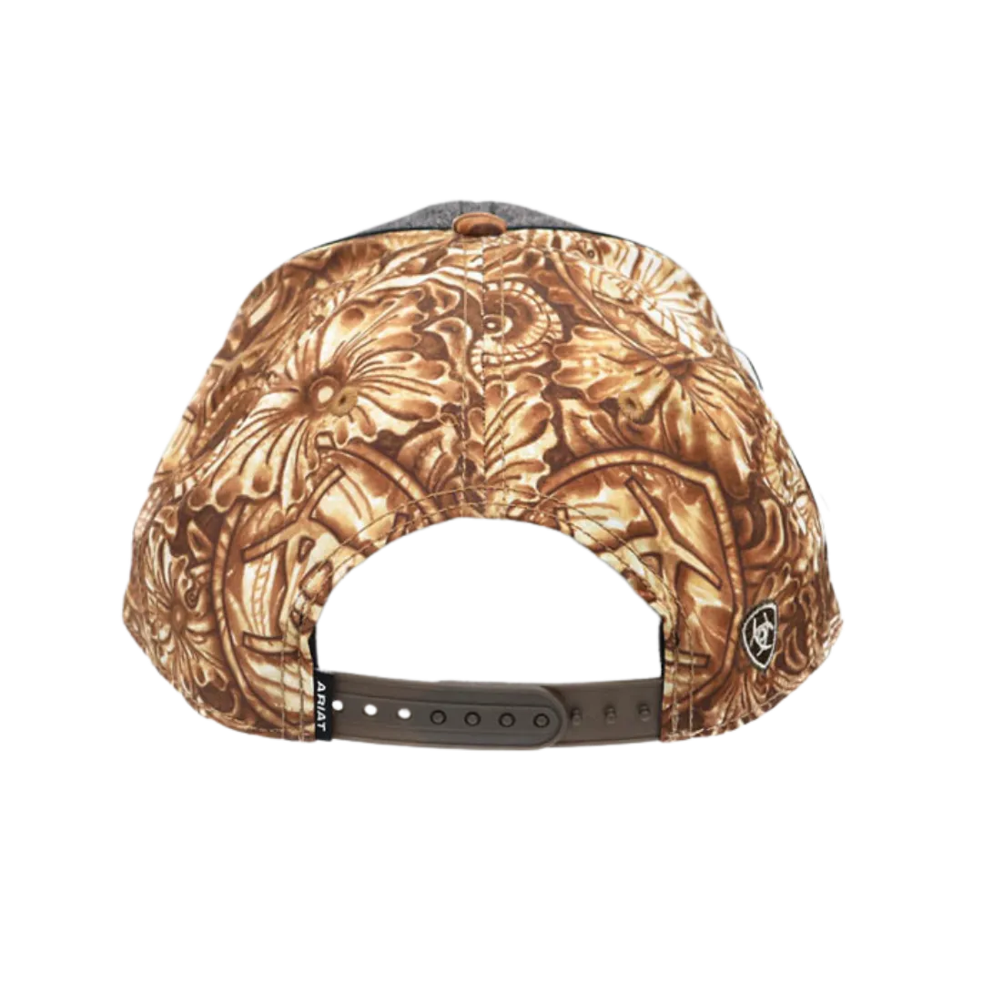 Ariat M&F Grey & Brown Pattern Signature Cap