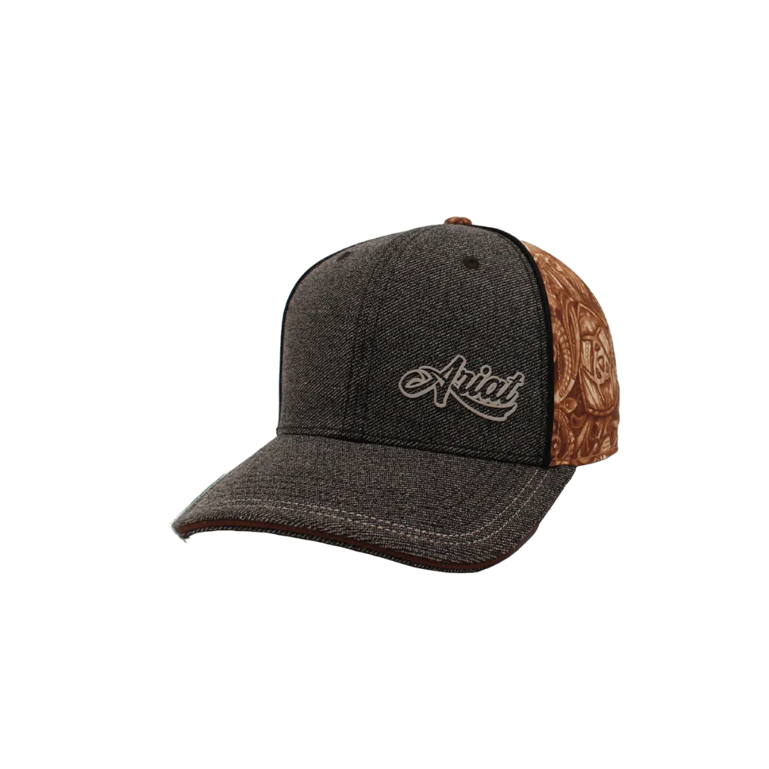 Ariat M&F Grey & Brown Pattern Signature Cap