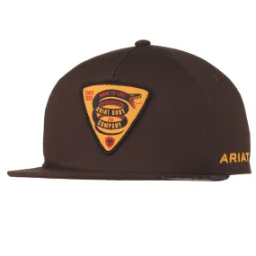 Ariat Men's Snap Back Coiled Snake Patch Cap
