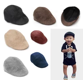 Baby Kids Retro Baker Boy, Country Golf Hat, Flat Cap, Palos