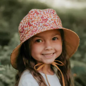 Bedhead Hats Wanderer Girls Reversible Panelled Bucket Sun Hat - Melody / Maize