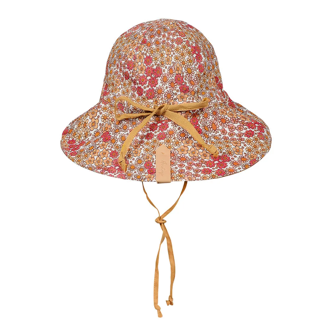 Bedhead Hats Wanderer Girls Reversible Panelled Bucket Sun Hat - Melody / Maize