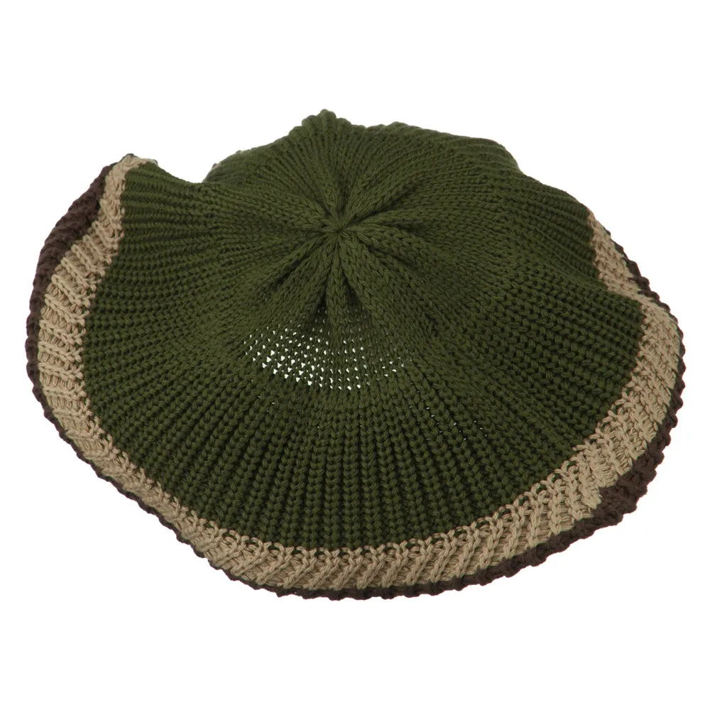 Big Size Cotton Rasta Tam Beret