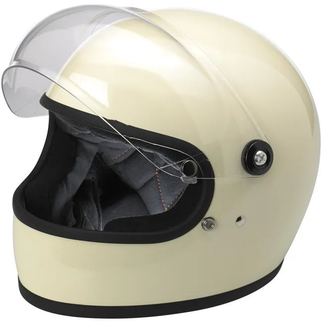Biltwell Gringo S Bubble Visor - Clear - Anti Fog