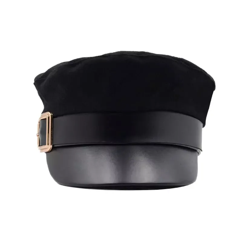 Bristol Black Cotton Sailor Cap