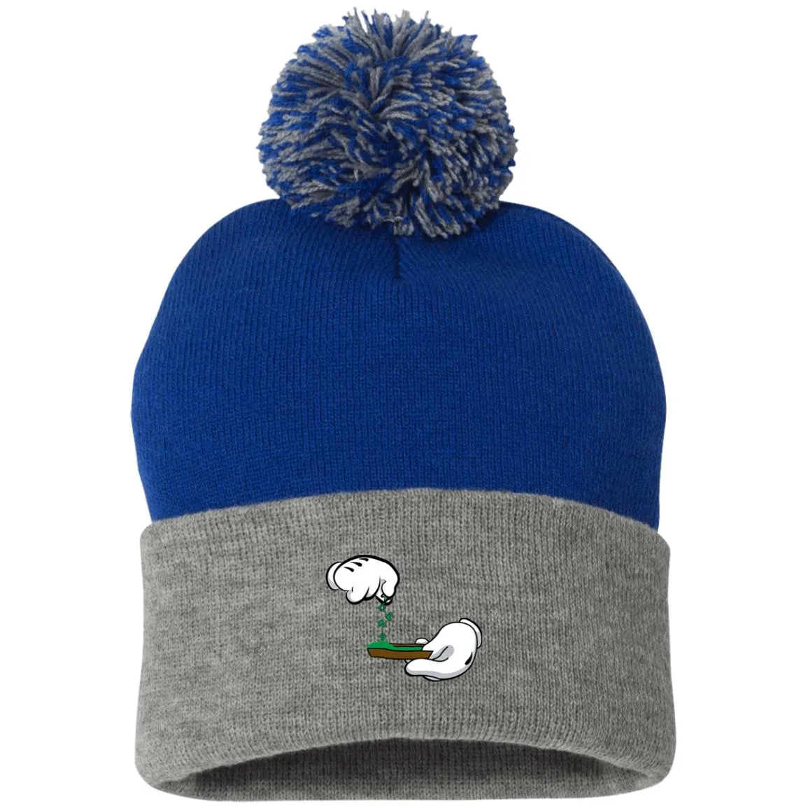 BURN THE OPPS Pom Pom Knit Cap