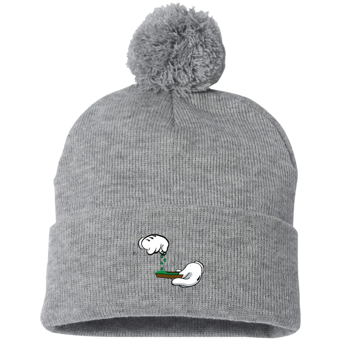 BURN THE OPPS Pom Pom Knit Cap