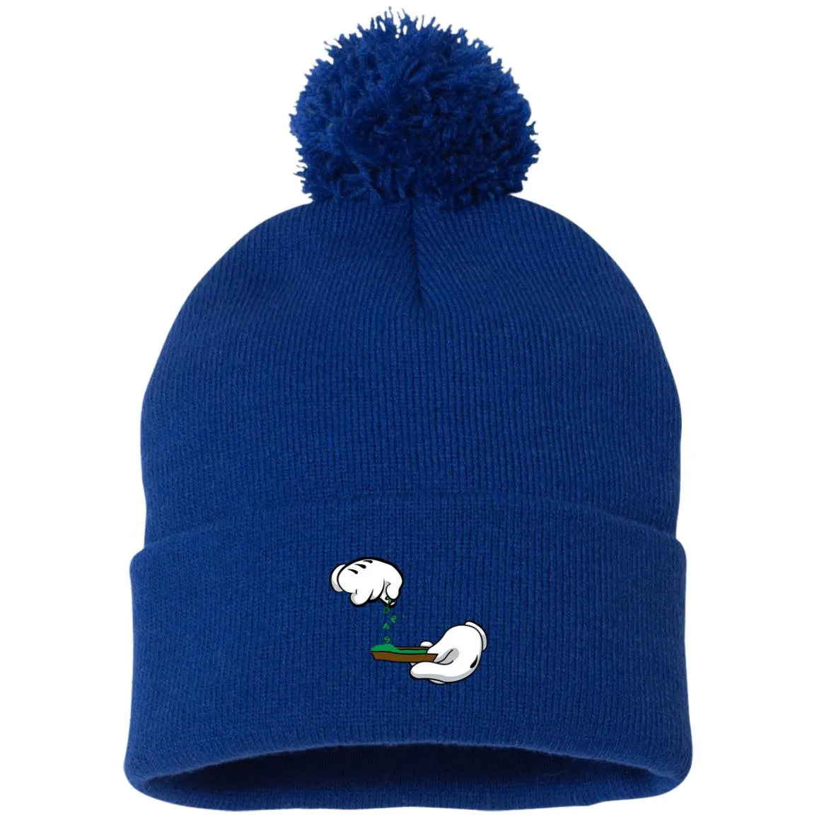 BURN THE OPPS Pom Pom Knit Cap