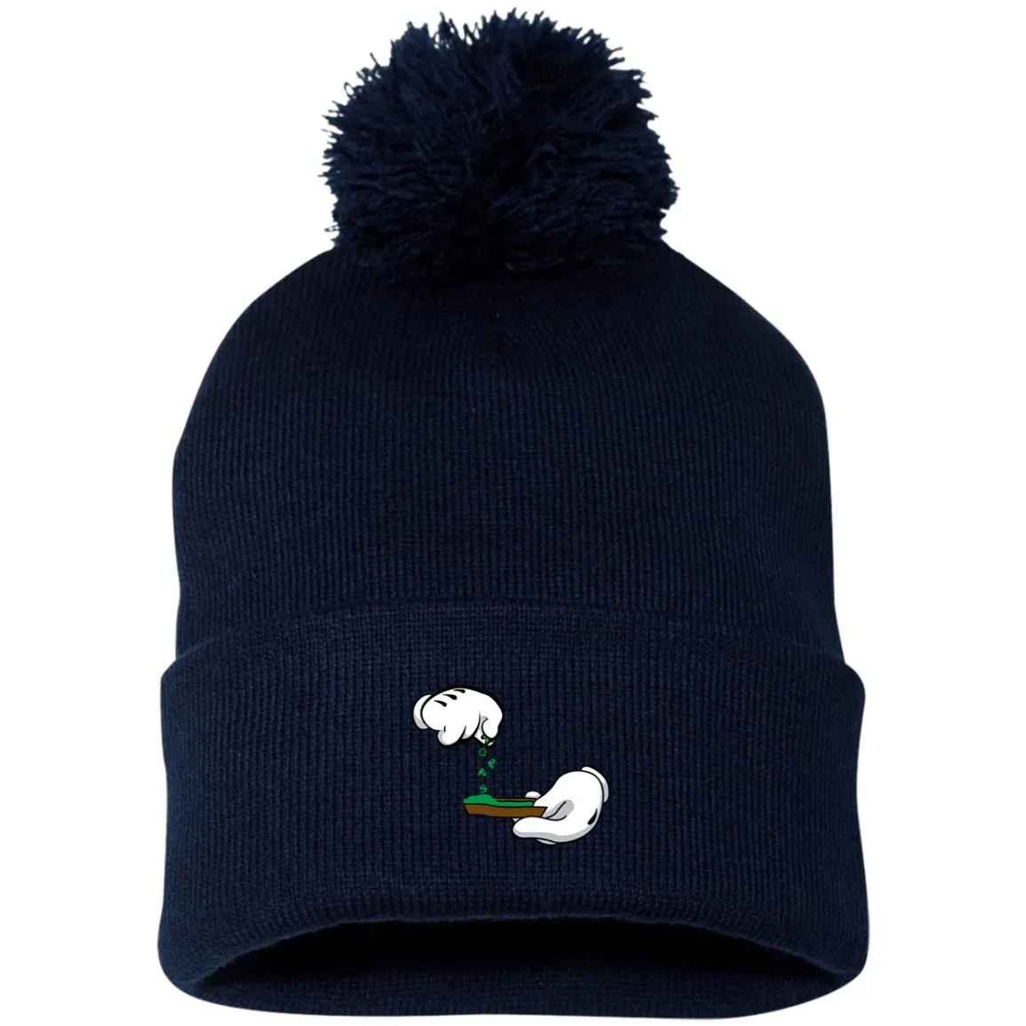 BURN THE OPPS Pom Pom Knit Cap