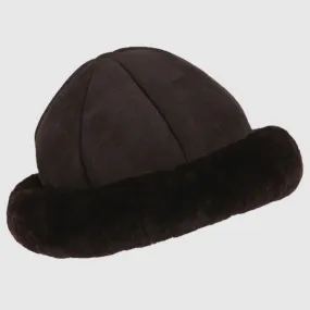 Buy Best Warm Dark Chocolate Leather Danielle Sheepskin Hat