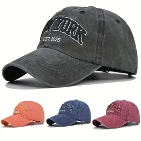 Caps Unisex "New York" Washed Denim Baseball Cap
