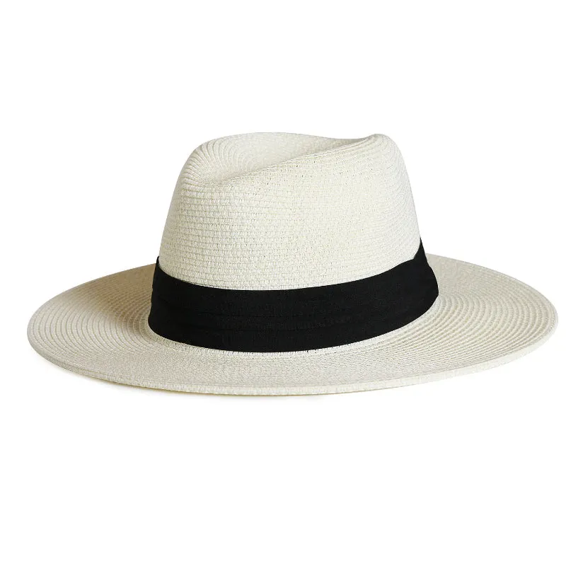 Classic Jazz Style Wide Brim Panama Summer Straw Hats