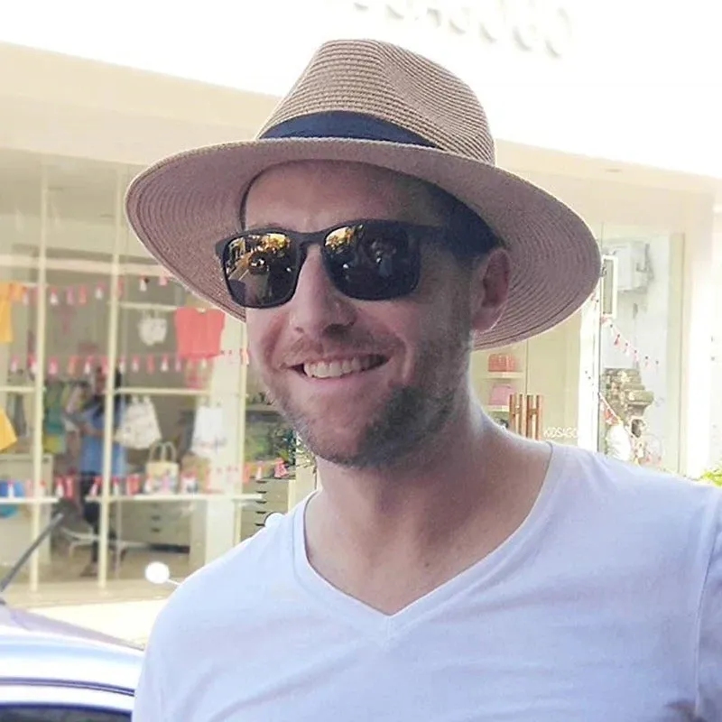 Classic Jazz Style Wide Brim Panama Summer Straw Hats