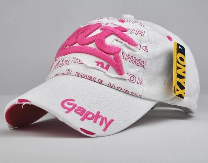 Cotton Mens Hat letter Bat unisex Women hats baseball cap casual caps