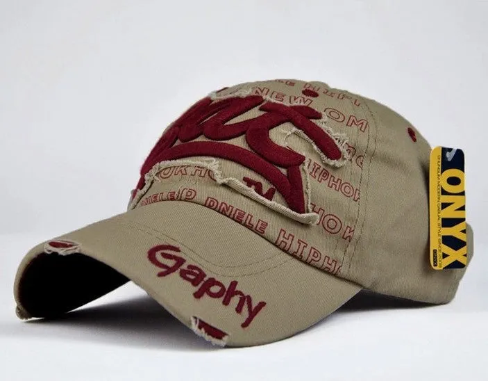 Cotton Mens Hat letter Bat unisex Women hats baseball cap casual caps