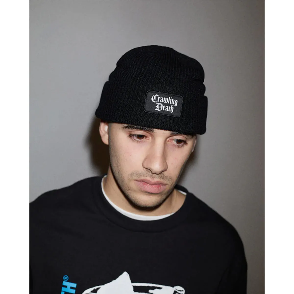 Crawling Death - Mini Patch Knit Beanie Black
