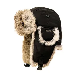 Crown Cap Taslan Rabbit Fur Aviator Hat