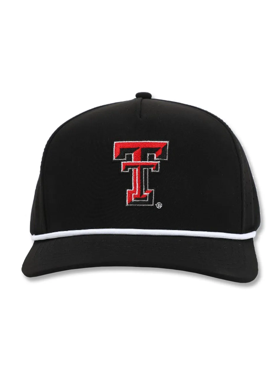 Dark Horse Texas Tech "Double T" Black Corded Sport Snapback Cap