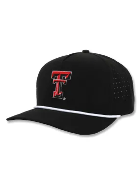 Dark Horse Texas Tech "Double T" Black Corded Sport Snapback Cap
