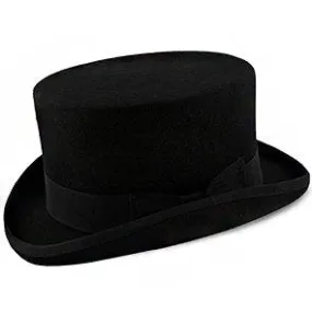 Deadman - Walrus Hats Wool Felt 4.5 in. Height Low Crown Top Hat - H7019