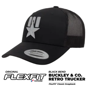 FLEXFIT® BLACK CLASSIC RETRO TRUCKER