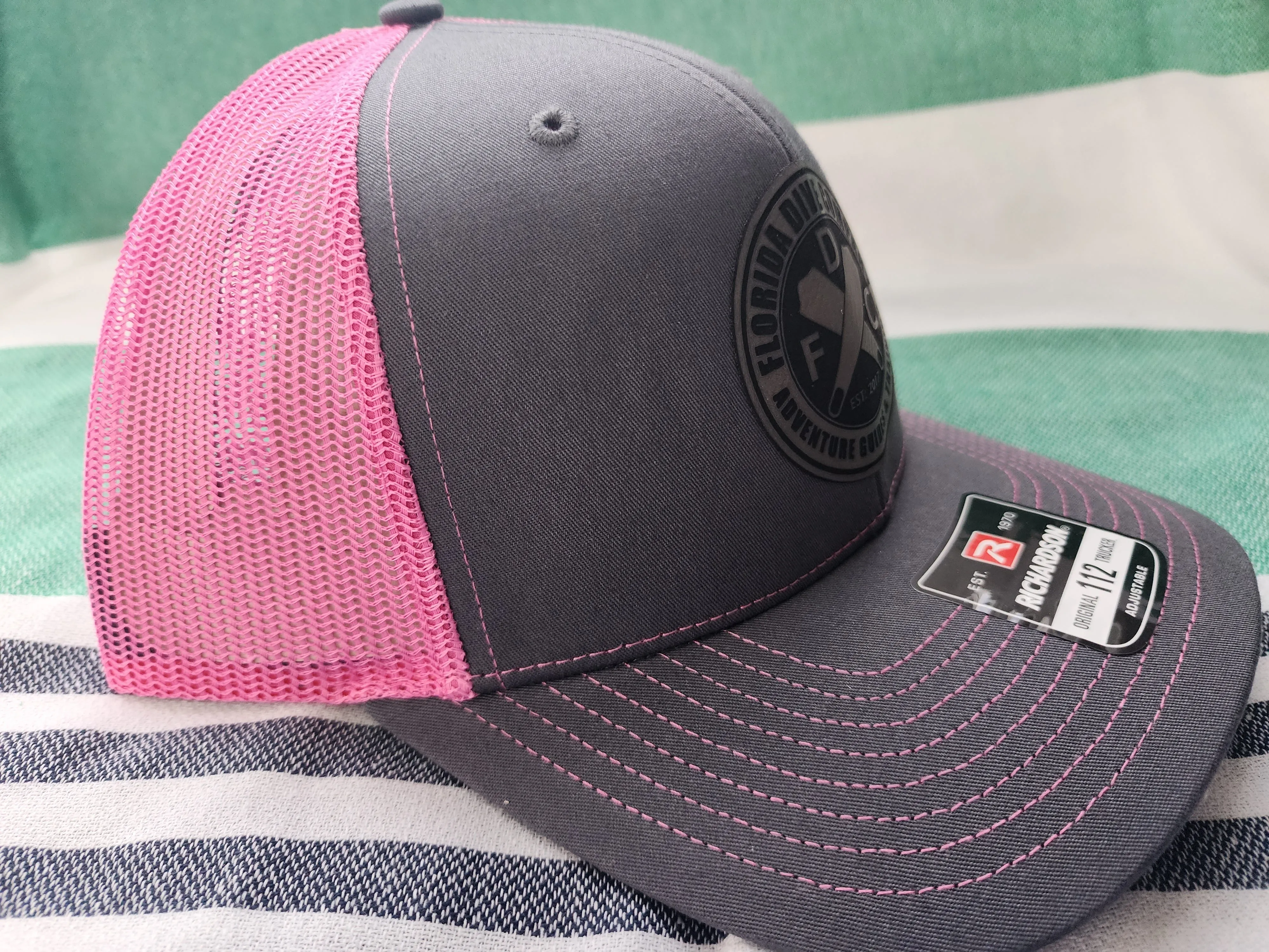 Florida Dive Company Leather Patch Hat