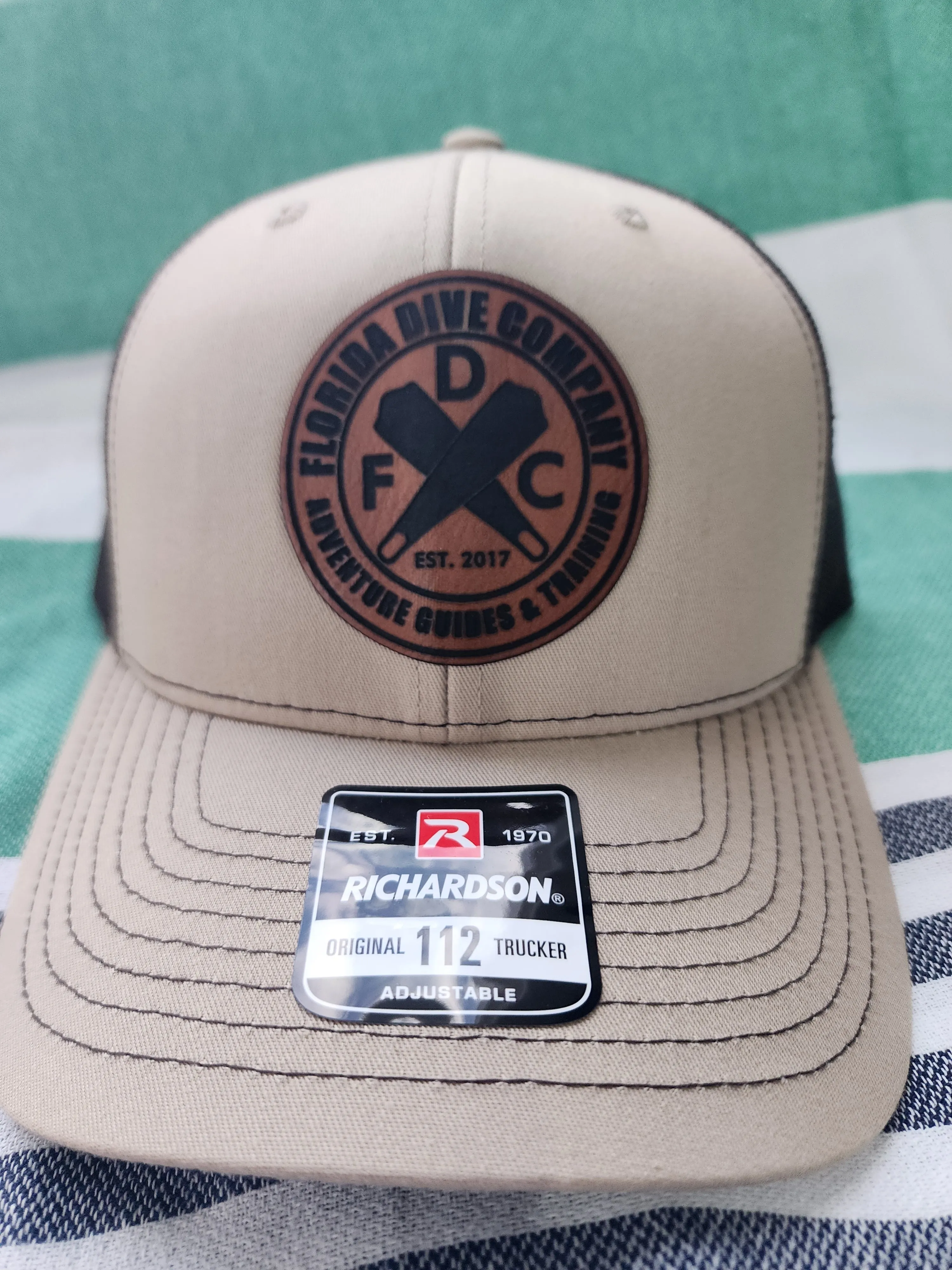 Florida Dive Company Leather Patch Hat