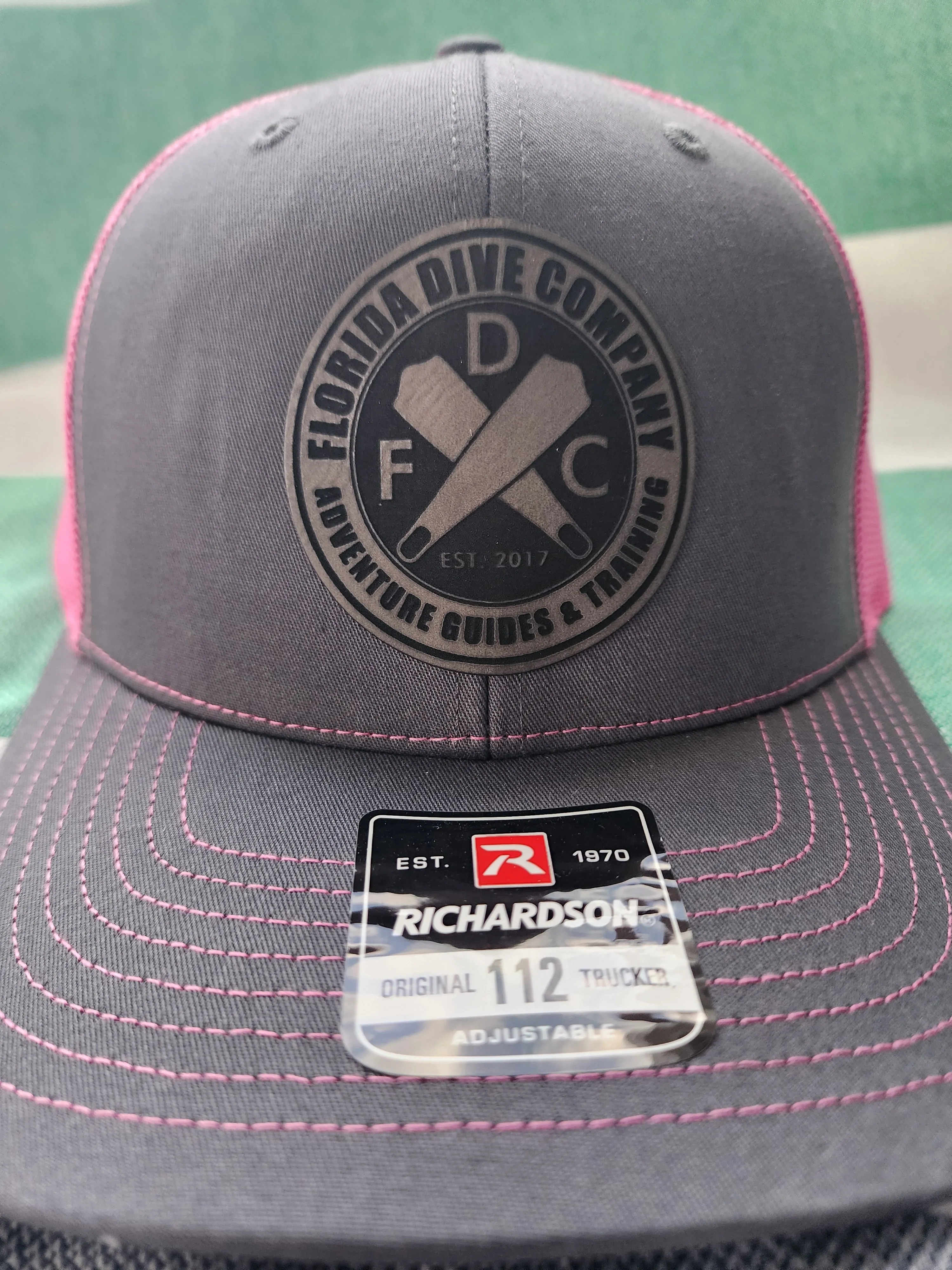Florida Dive Company Leather Patch Hat