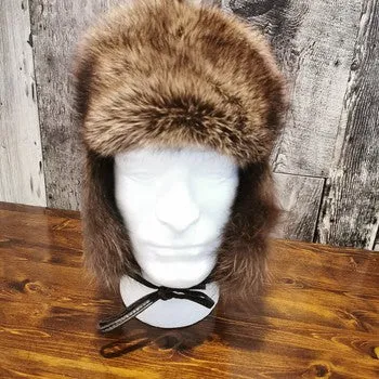 Fourrure (Furs) Audet Men's Fisher Aviator Fur Hat