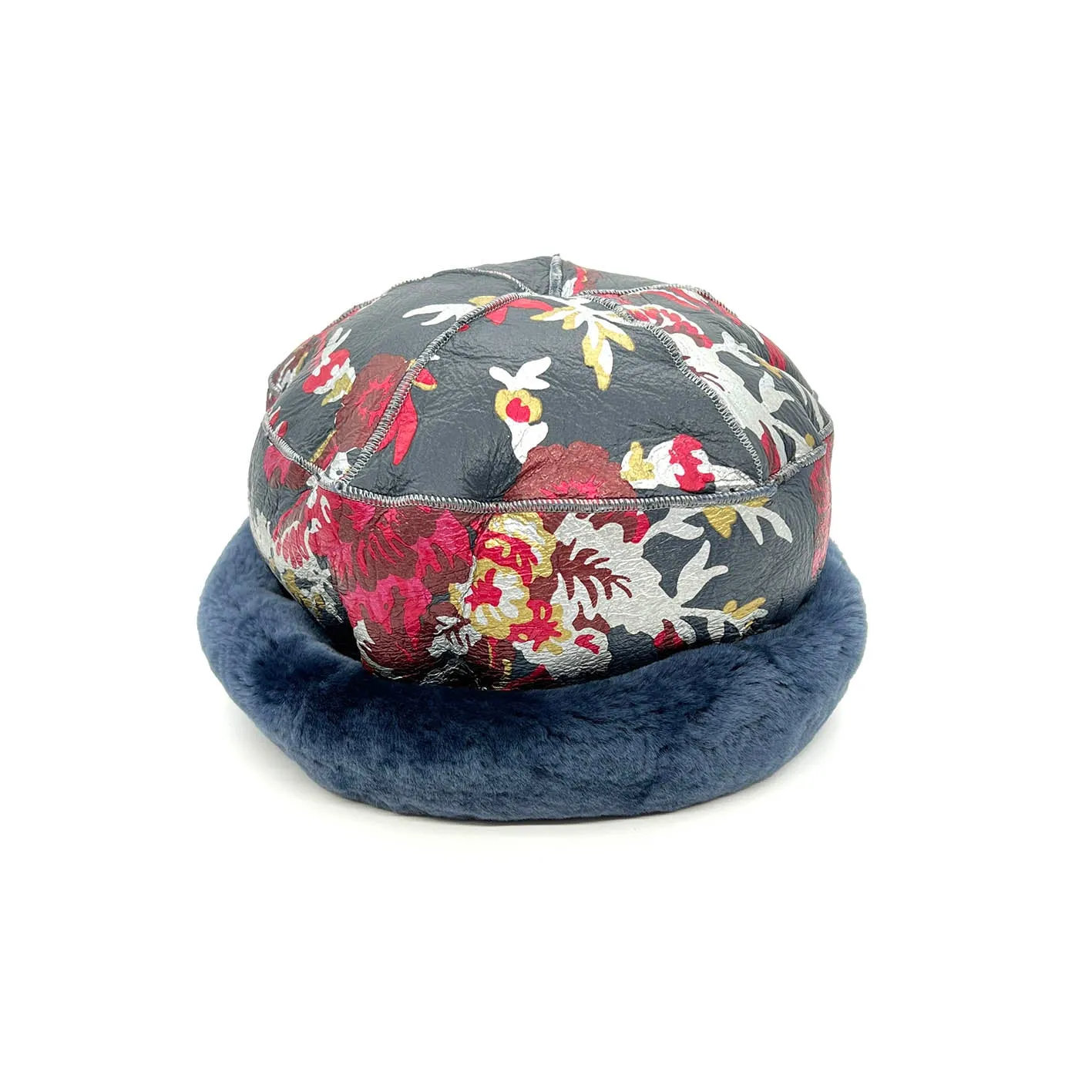 GAN REVERSIBLE HAT / TEAL FLORAL
