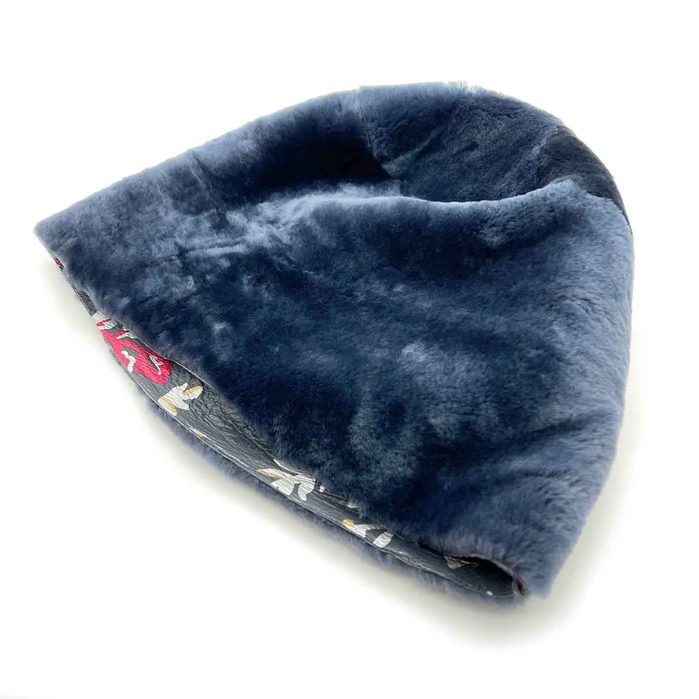 GAN REVERSIBLE HAT / TEAL FLORAL