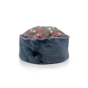 GAN REVERSIBLE HAT / TEAL FLORAL