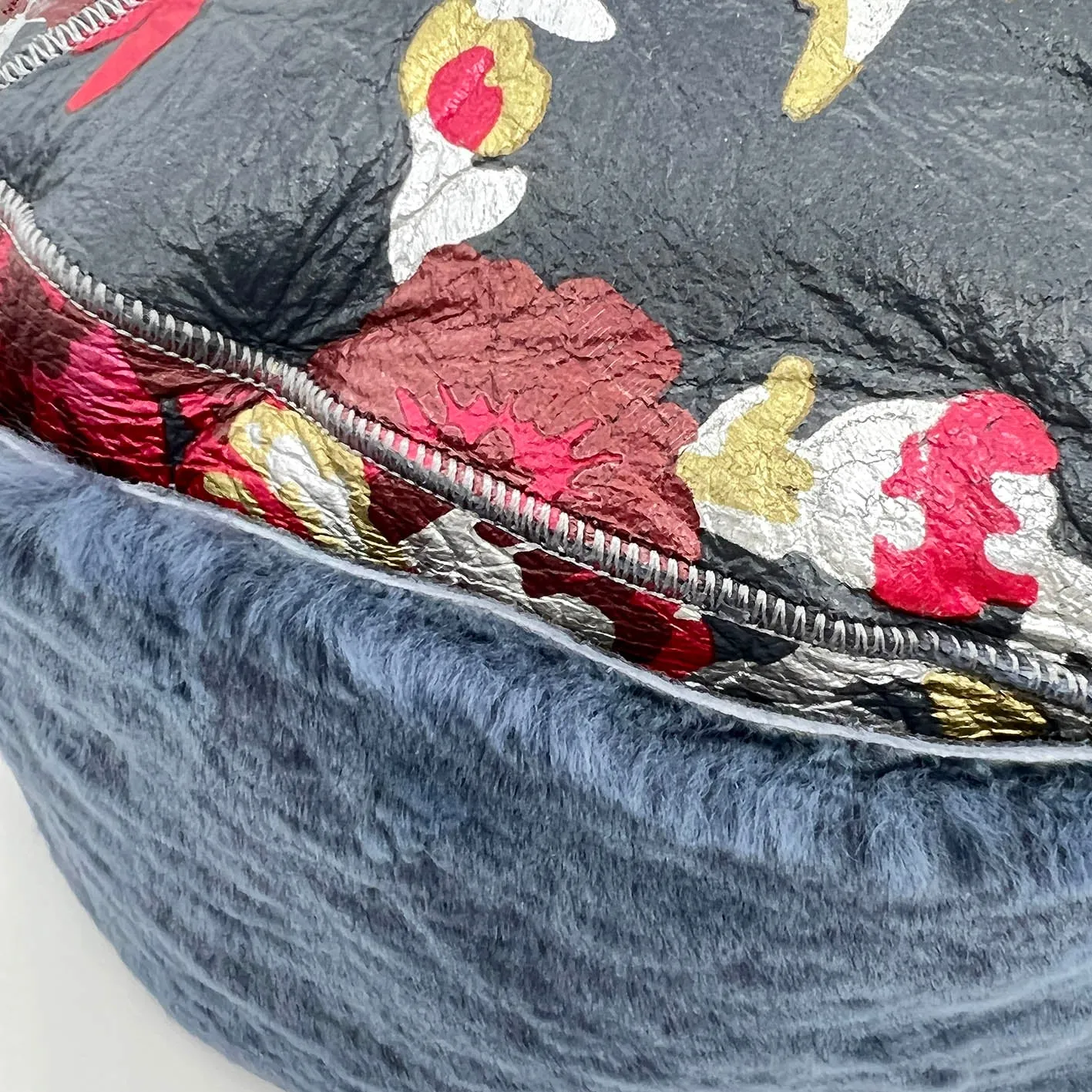 GAN REVERSIBLE HAT / TEAL FLORAL