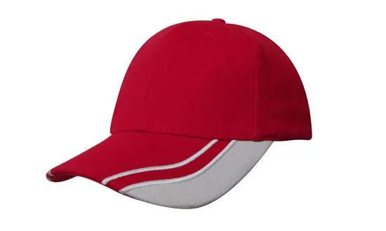 Headwear Brushed Heavy Cotton With Curved Peak Inserts (4073)