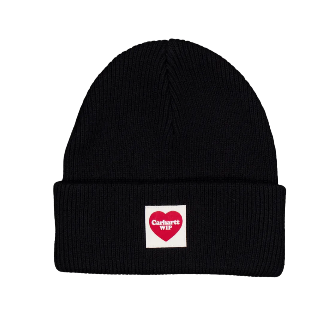 Heart Beanie Black