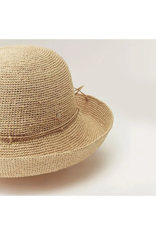 Helen Kaminski Provence 8 Raffia Crochet Hat  | Natural | Rollable Packable Hat