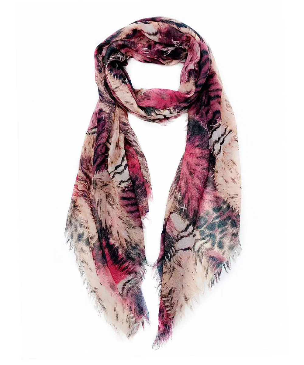 JC021028 Animal Print Scarf