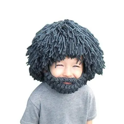 Kids Bearded Hat Beanies | Winter Caps
