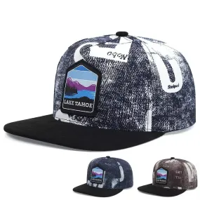 Lake Tahoe Cotton Snapback Cap