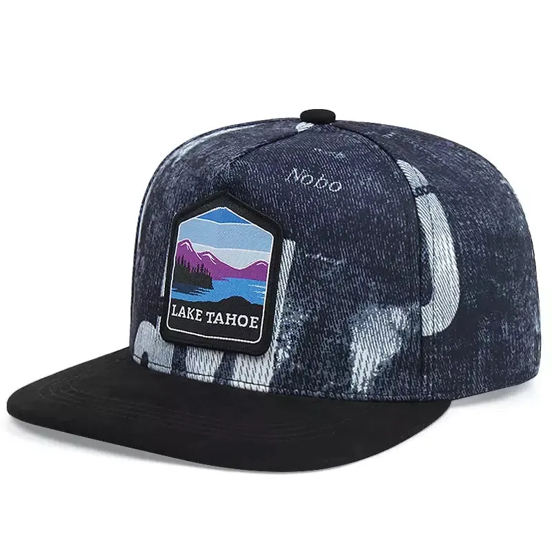 Lake Tahoe Cotton Snapback Cap